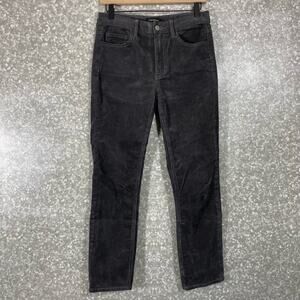 Club Monaco Women's Straight Leg Charcoal Gray Corduroy Pants - Size 2 - Midrise